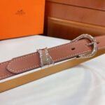 Hermès Ecuyere calfskin belt premium version width 2.4cm - Image 8