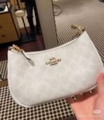 Coach Glacier White Armpit Bag SIZE:24x15x7.5cm - Image 6