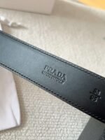 PRADA belt premium version genuine leather material width 3.8cm - Image 8