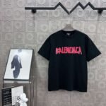 BALENCIAGA Simple letter LOGO + BB big letter printing process 330g round neck short sleeve high quality T-shirt - Image 9