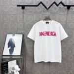 BALENCIAGA Simple letter LOGO + BB big letter printing process 330g round neck short sleeve high quality T-shirt - Image 7
