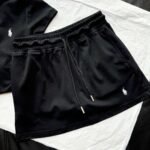 Ralph Lauren pony embroidered lapel short-sleeved pleated waist top with drawstring elastic waist skirt set - Image 5