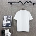 GUCCI Simple LOGO double G three-dimensional glue craft 330g round neck short-sleeved T-shirt - Image 7
