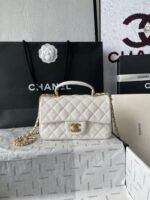 Chanel silver AS2431 ball pattern handbag autumn and winter latest CF handbag series advanced version size：20x14x7cm - Image 3