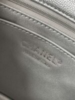Chanel silver AS2431 ball pattern handbag autumn and winter latest CF handbag series advanced version size：20x14x7cm - Image 11