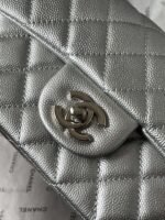 Chanel silver AS2431 ball pattern handbag autumn and winter latest CF handbag series advanced version size：20x14x7cm - Image 6