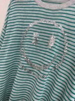 Celine’s new spring/summer green and white striped smiley face round neck long-sleeved knit sweater - Image 5