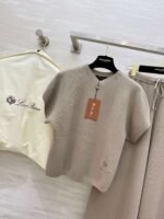 Ralph Lauren high-end minimalist knitted suit T-shirt + pants - Image 2