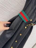 GUCCI new arrival jacquard collared dress with belt - Image 10