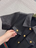 GUCCI new arrival jacquard collared dress with belt - Image 6