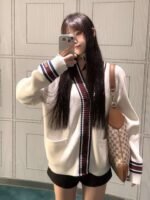 GUCCI 2025 Autumn and Winter New Rugby Knit Cardigan High-density knitted premium version - Image 2