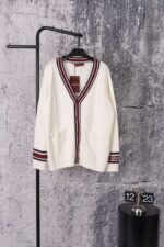 GUCCI 2025 Autumn and Winter New Rugby Knit Cardigan High-density knitted premium version - Image 8