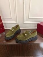 Gucci Horsebit-decorated grooved-soled loafers with a 5cm thickness