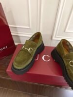 Gucci Horsebit-decorated grooved-soled loafers with a 5cm thickness - Image 9