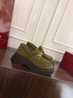 Gucci Horsebit-decorated grooved-soled loafers with a 5cm thickness - Image 7