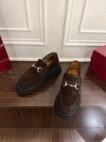 Gucci Horsebit-decorated grooved-soled loafers with a 5cm thickness - Image 6