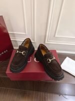 Gucci Horsebit-decorated grooved-soled loafers with a 5cm thickness - Image 3