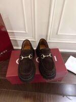 Gucci Horsebit-decorated grooved-soled loafers with a 5cm thickness - Image 2
