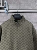 Gucci Early Autumn New Double G Full Print Jacquard Stand Collar Long Sleeve Jacket - Image 2
