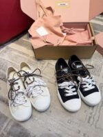 miumiu casual canvas sole thickness 3cm advanced version 35-41
