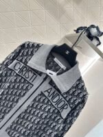 DIOR 2025 new lapel jacquard knitted cardigan wool yarn weaving - Image 8