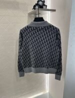 DIOR 2025 new lapel jacquard knitted cardigan wool yarn weaving - Image 5