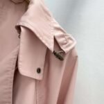 Burberry new short front and long back lapel short trench coat high quality version clothes - Image 4