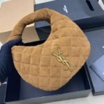 YSL Baby Suede Handbag (Premium Version) Dimensions: 17X18X4cm - Image 7