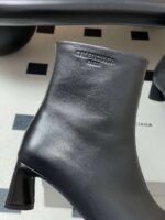 Balenciaga runway style square-toe ankle boots, premium version made of sheepskin leather.Heel height: 6.5cm - Image 6