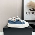 CHANEL 2025 Newest High-Top Casual Denim Canvas Shoes - Image 4