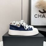 CHANEL 2025 Newest High-Top Casual Denim Canvas Shoes - Image 2