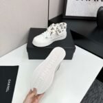 CHANEL 2025 Newest High-Top Casual Denim Canvas Shoes - Image 7