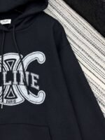 Celine 2025 Early Autumn Classic Hooded Sweatshirt Loose Fit High Quality Sweatshirt - Image 9