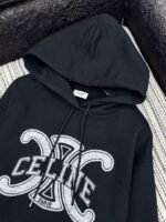 Celine 2025 Early Autumn Classic Hooded Sweatshirt Loose Fit High Quality Sweatshirt - Image 8