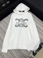Celine 2025 Early Autumn Classic Hooded Sweatshirt Loose Fit High Quality Sweatshirt - Image 5