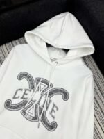 Celine 2025 Early Autumn Classic Hooded Sweatshirt Loose Fit High Quality Sweatshirt - Image 4