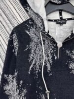 Chanel  Early Autumn Classic Jacquard Hooded Composite Suede Sweatshirt High Quality - Image 9