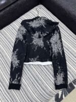 Chanel  Early Autumn Classic Jacquard Hooded Composite Suede Sweatshirt High Quality - Image 4