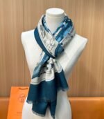 Hermes velvet long scarf high-end double-sided same color scarf 65x185cm - Image 9