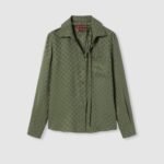 GUCCI green jacquard shirt high quality shirt - Image 9