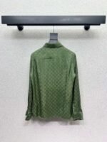 GUCCI green jacquard shirt high quality shirt - Image 6