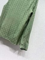 GUCCI green jacquard shirt high quality shirt - Image 2