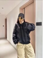 Balenciaga geometric pattern sweater 1:1 high-quality version sweater - Image 2