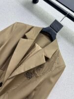 Loewe Embroidered Logo Belt Blazer Premium Outerwear - Image 9