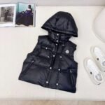 Moncler autumn and winter latest official website new color matching short stand collar down jacket vest coat - Image 9