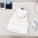 Moncler autumn and winter latest official website new color matching short stand collar down jacket vest coat - Image 3