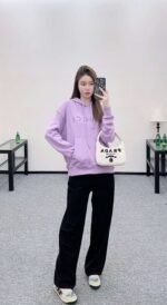 GUCCI early autumn new hooded letter sweatshirt 100% cotton material - Image 3