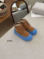 UGG New Winter Thick-Soled Lace-Up Boots with Colorful Shell Upper and Wool Lining - Image 3