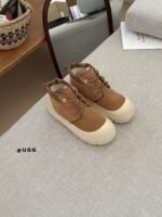 UGG New Winter Thick-Soled Lace-Up Boots with Colorful Shell Upper and Wool Lining - Image 2
