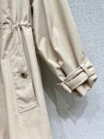 Chanel Khaki Long Trench Coat 1:1 Version High Quality Autumn and Winter Trench Coat - Image 6